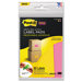 Super Sticky Removable Label Pads, 4-5/8w x 2-7/8h, Orange/Pink, 50 Labels/Pack
