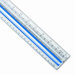 Data Processing Magnifying Plastic Ruler, 15", Clear/Blue Outline Panel                                                      