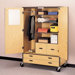 Storage Cabinet with File Drawers and Shelving