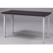 Adjustable Height Steel Frame Science Table with Black HPL Top