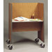Library Mobile Wood and Steel Study Carrel