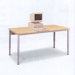 Wide Computer Table with Flip Top Wire Management and Adjustable Height