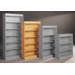 Library 68" H Five Shelf Double Sided Unit
