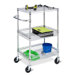 Three Tier HD Urban Rolling Cart in Chrome