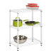 Three Tier Shelving Unit in White