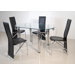 Oscar Oval 5 Piece Extending Dining Table Set