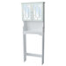 Bathroom Space Saver with Square Design in White