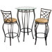 Three Piece Pub Table Set in Galaxy Bronze