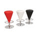 Hazelwood Home Two Adjustable Faux Leather Bar Stools