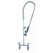 Deck Mount Two Handle Pre-Rinse Centerset Bar Faucet with In-Line Vacuum Breaker Hose