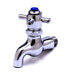 Wall Mounted Faucet with Double Cross Handles