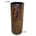 16" Metal Tall Round Cylinder Vase
