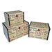 Small Trunk with Parisian Typography (Set of 3)