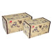 Rectangular Box with Carriage (Set of 2)