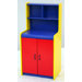 32" Cupboard in Red and Yellow