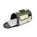 Zippered Casual Pet Carrier in Canv Green and Beige