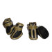 Ruff Kicks Solid and Metal Dog Sneakers in Black and Gold