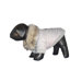 Fur Collared "Zippered" Dog Jacket in White