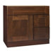 Georgetown Series 36" x 21" Black Walnut Bathroom Vanity in Chestnut Finish