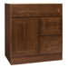 San Remo Series 30" x 21" Black Walnut Bathroom Vanity in Chestnut Finish