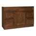 San Remo Series 48" x 18" Black Walnut Bathroom Vanity with Four Drawers in Chestnut Finish