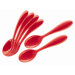 Art and Cafe Teaspoon in Red (Set of 6)