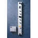 Lucite Acrylic Thermostatic Shower Panel with Steam Generator