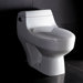 Athena Contemporary Elongated One Piece Toilet in White
