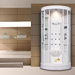 Sliding Door Steam Sauna Shower with Bath Tub