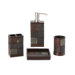 Tiles Bath Set in Brown (4 Pieces)