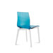Gel-L Dining Chair with White Frame 