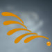 Abstract Flowing Rhythm Mobile in Yellow