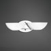 Moonstone Two Light Bathbar in Satin Nickel