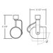 1 Light Round Back Track Head Light