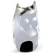'Black Crystal Owl' Murano Hand blown Paperweight