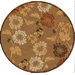 Veranda MultiFlowered Tan/Fawn Rug