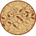 Veranda Swirls Tan Terracotta Rug