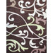 Cine Scrolling Vines Brown Rug