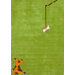 KinderLOOM Animal Play Green Kids Rug