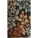 Cine Bold leaves Brown Rug