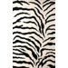 Zebra Print Black Rug