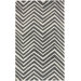 Trellis Charcoal Chevron Rug