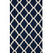Marbella Moroccan Trellis Navy Kilim Rug