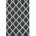 Marbella Moroccan Trellis Charcoal Kilim Rug