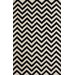 Gradient Chevron Black Rug