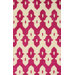Moderna Pink Ikat Trellis Rug