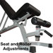 Adjustable Utility Bench FID with Wheels