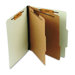 Pressboard 25-Point Classification Folders, Letter, 8-Section, Leaf Green