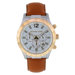 Men's Classic Watch with White Chronograph Dial