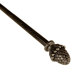 Pine Cone Curtain Rod in Antique Silver